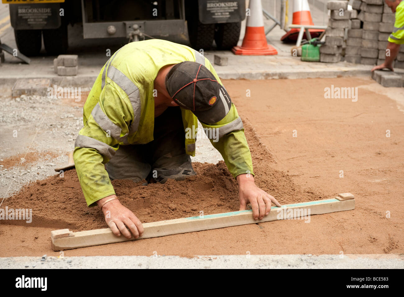 level ground with sand
