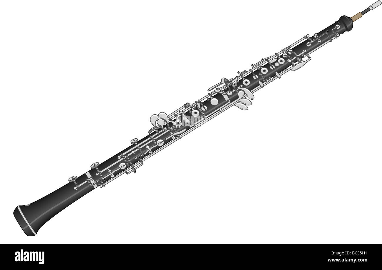 Oboe. Stock Photo