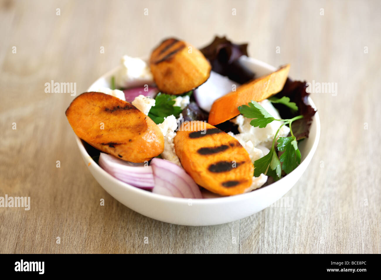 Feta Cheese and Sweet Potato Salad Stock Photo Alamy