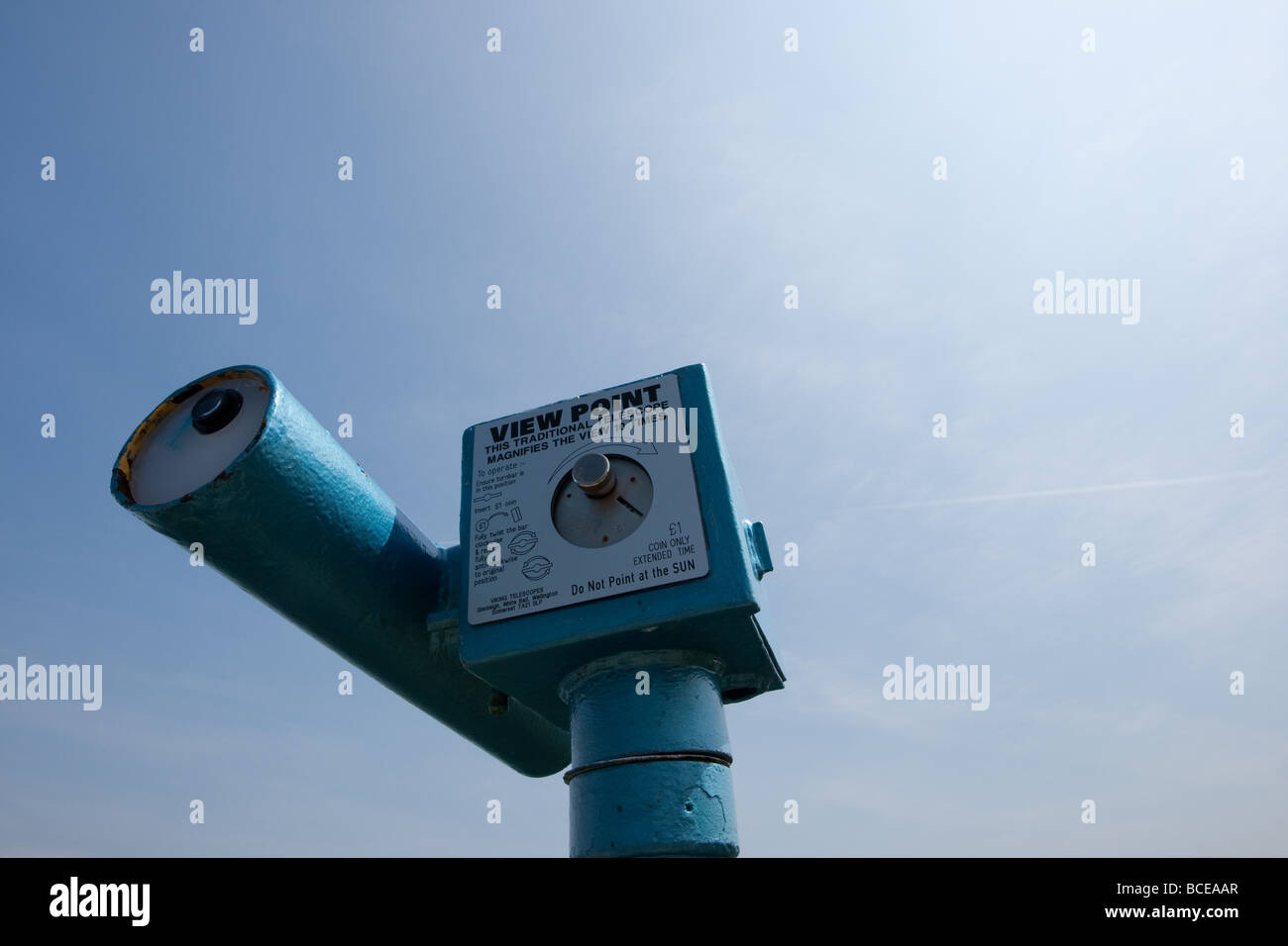 Viewpoint telescope binoculars Stock Photo