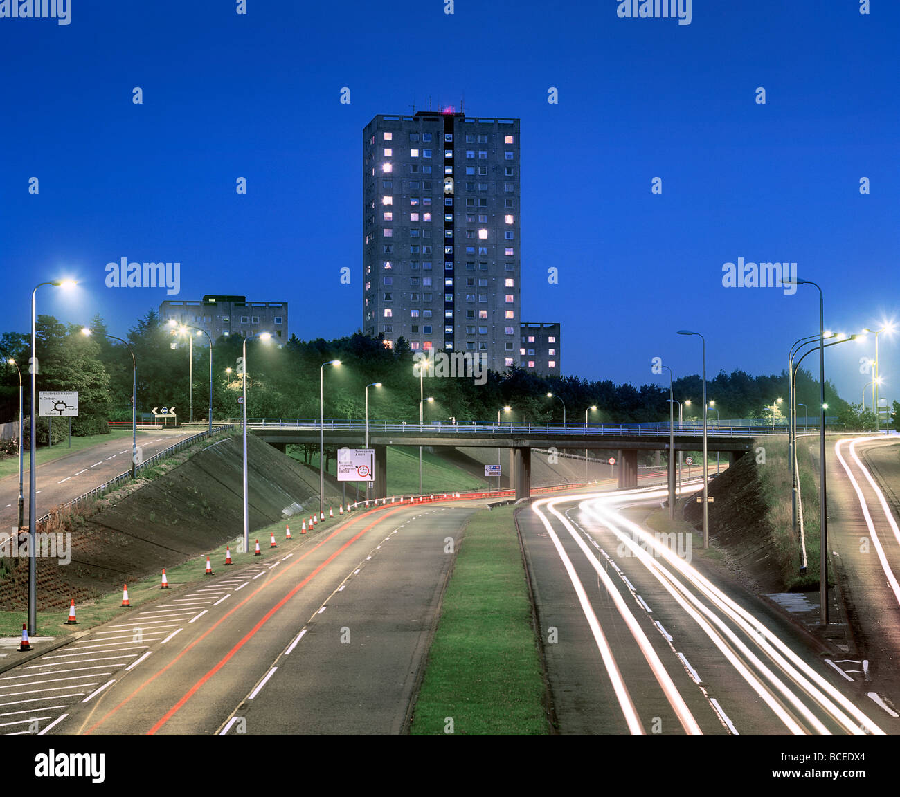 The MuirheadBraehead interchange, Cumbernauld New Town, Scotland Stock