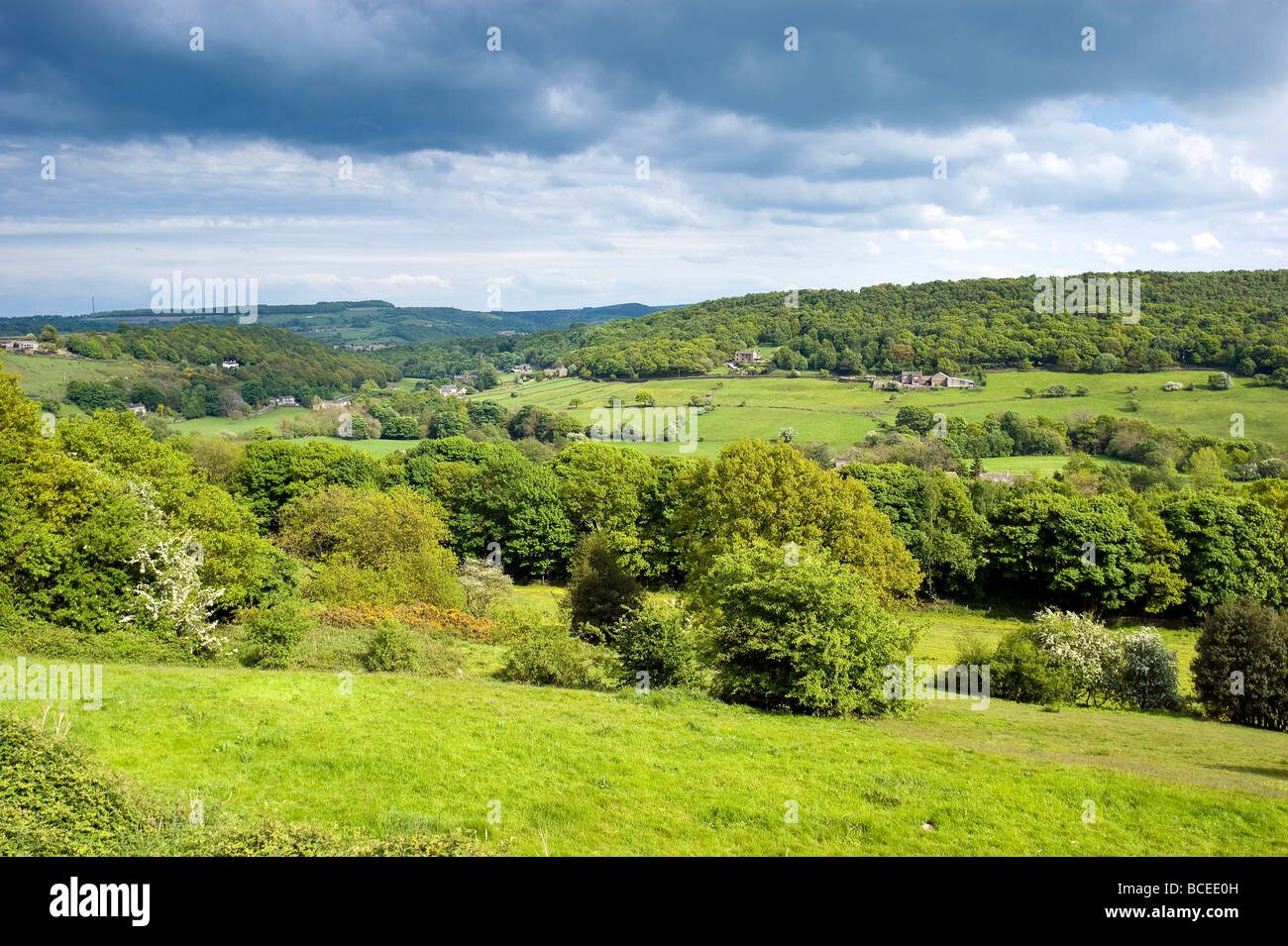 Holme Valley near Meltham Kirklees West Yorkshire England Stock Photo