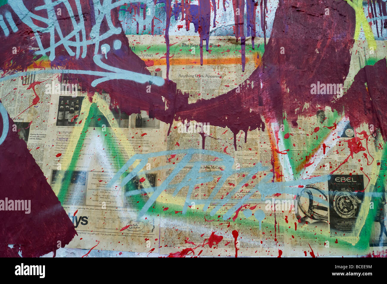 Gainesville Florida s Graffiti Wall Stock Photo Alamy