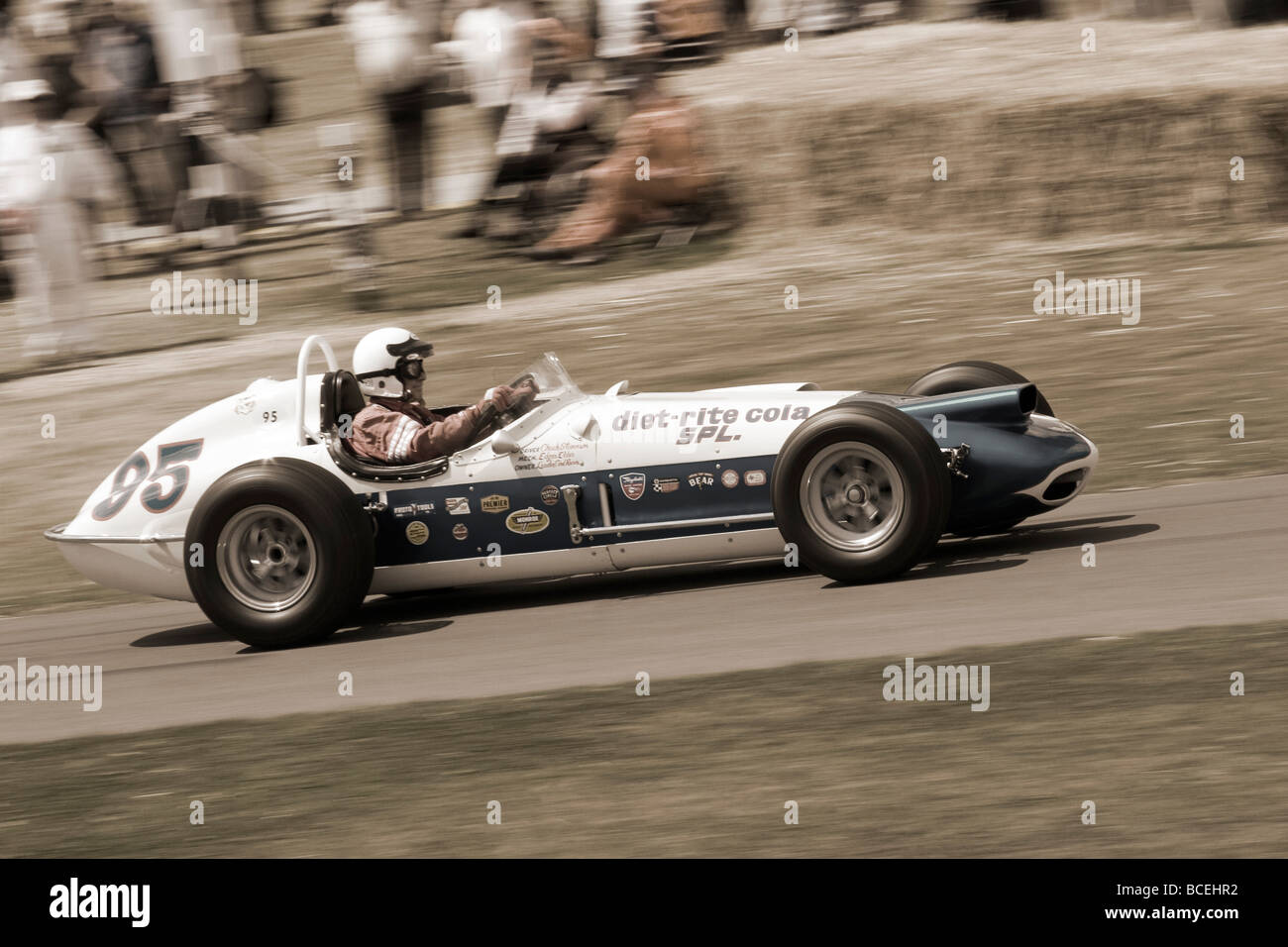 Classic racing car at Goodwood Festival of Speed Stock Photo