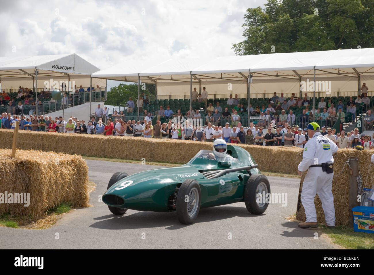 Vanwall 1958 2 5 litre 4 cylinder racing car at the Goodwood Festival of Speed 2009 Stock Photo