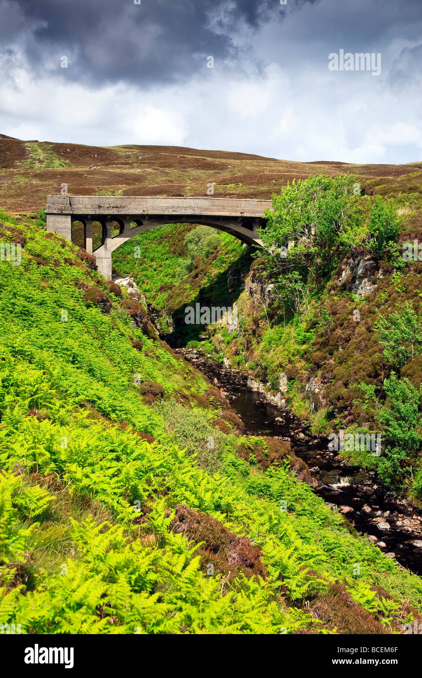 The bridge to nowhere Tolsta Isle of Lewis, Outer Hebrides, Western Isles, Scotland UK 2009 Stock Photo