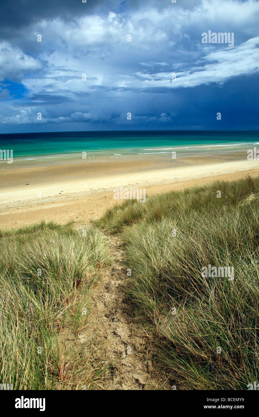 Traigh Mhor Tolsta beach Isle of Lewis, Outer, Hebrides, Western Isles, Scotland UK 2009 Stock Photo