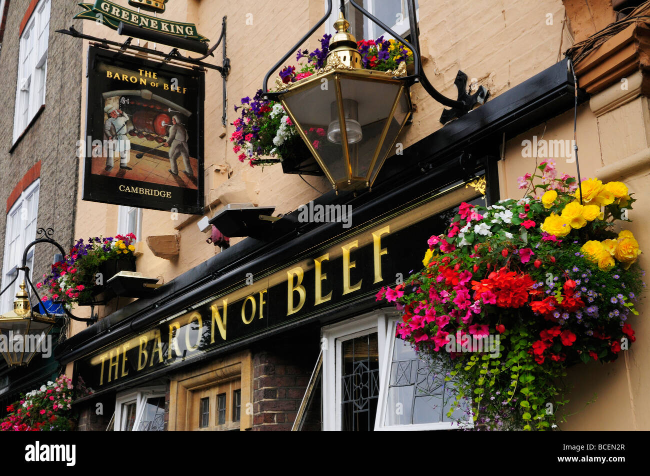 Baron of Beef public house in Bridge Street, Cambridge England UK Stock