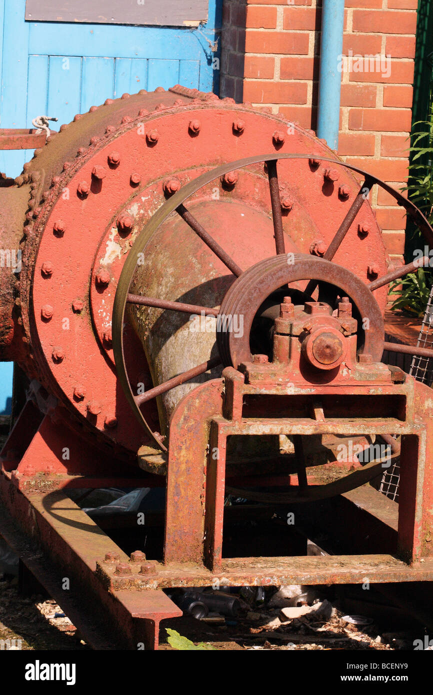 Old Iron this old victorain water pumps are a feat of Victorian engineering Stock Photo