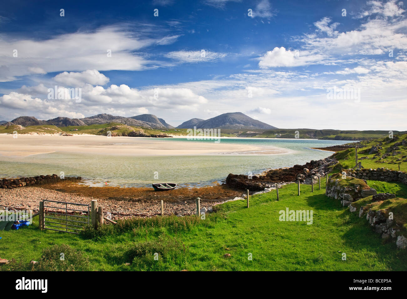 Uig Sands, Isle of Lewis, Outer Hebrides, Western Isles, Scotland. UK Stock Photo