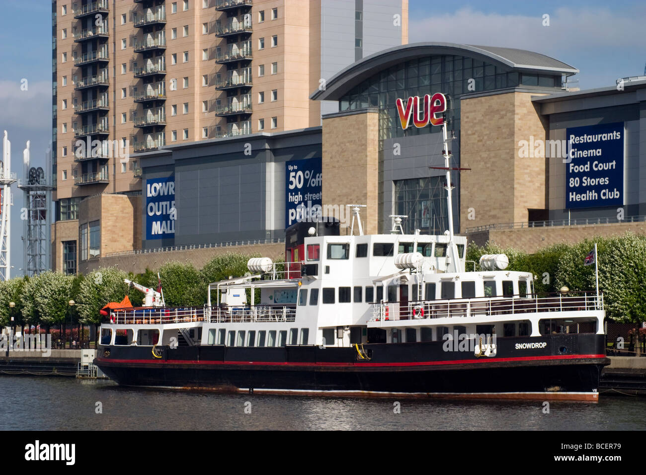 Mersey Ferry At Salford Quays,  Manchester Stock Photo