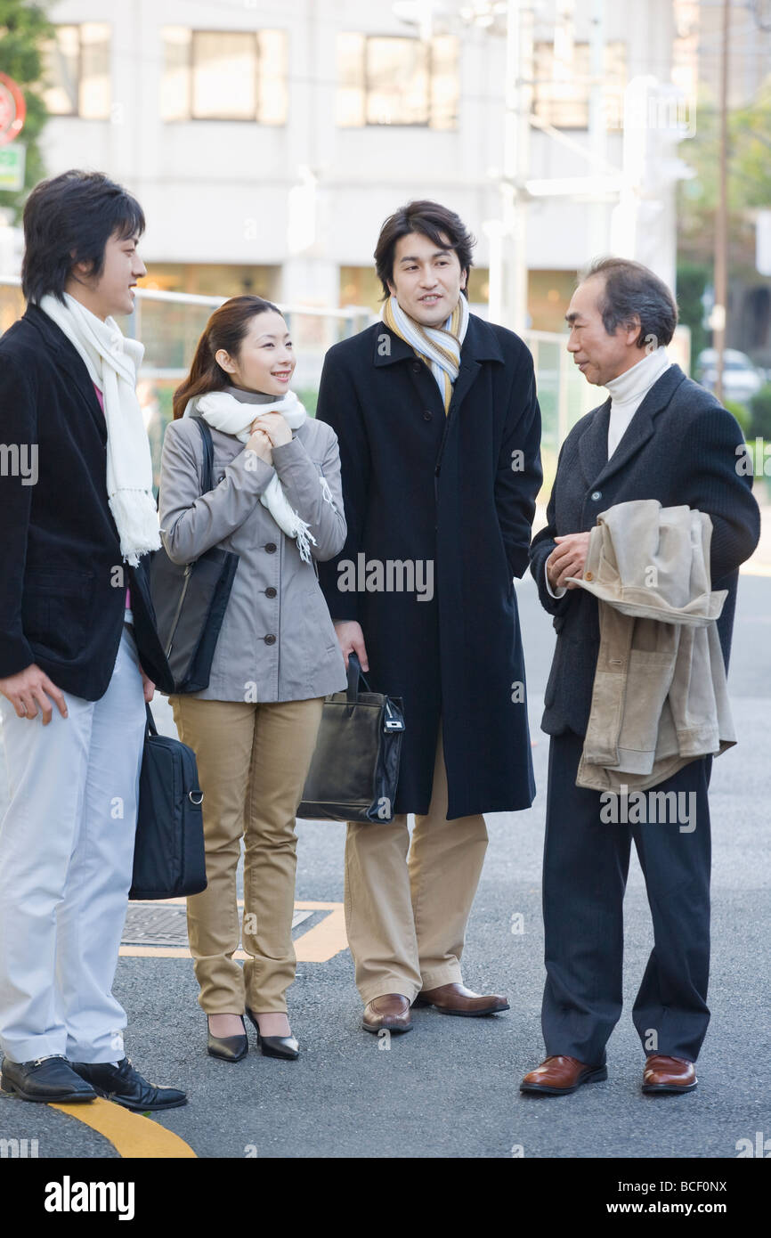 Portrait of four business people Stock Photo - Alamy