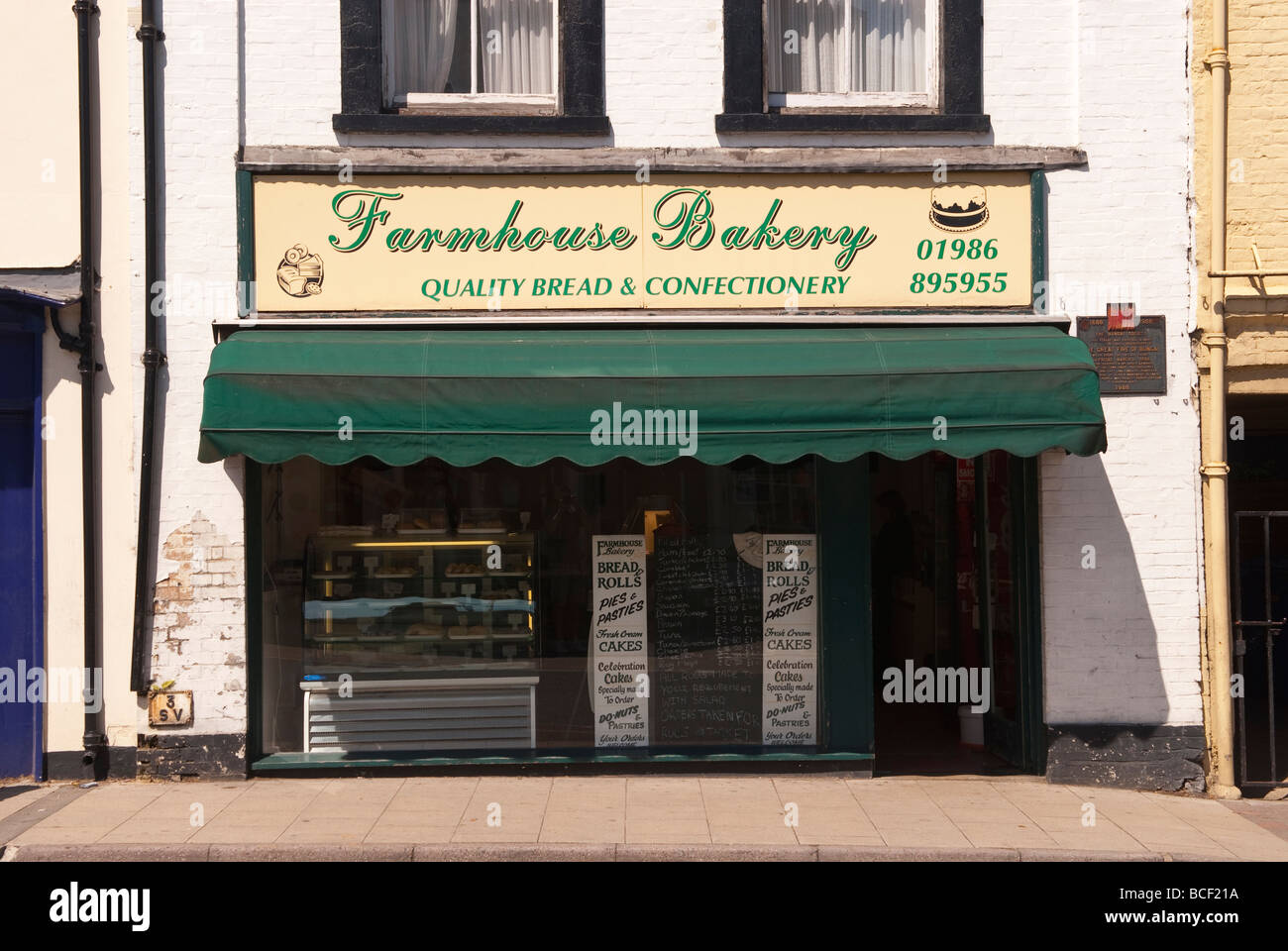 The Farmhouse Bakery bakers shop store in Bungay Suffolk Uk Stock Photo