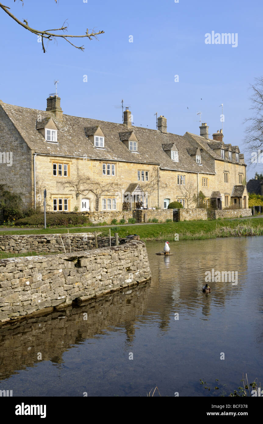 Lower Slaughter, Gloucestershire, England. Stock Photo