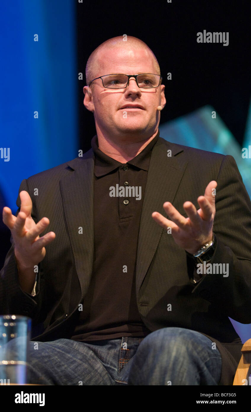 Chef Heston Blumenthal pictured at Hay Festival 2009 Stock Photo