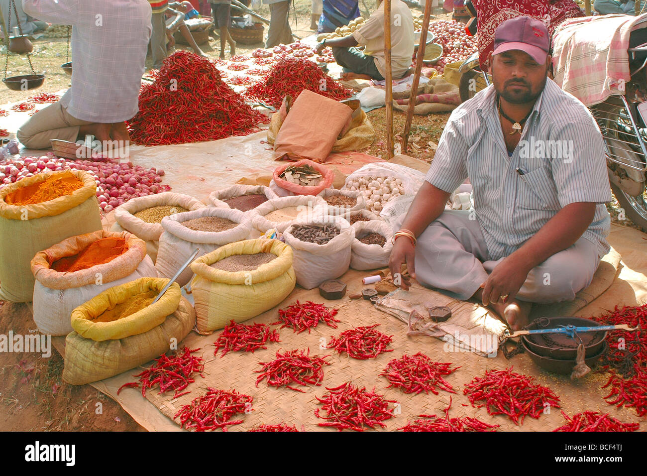 india kerala market Stock Photo Alamy