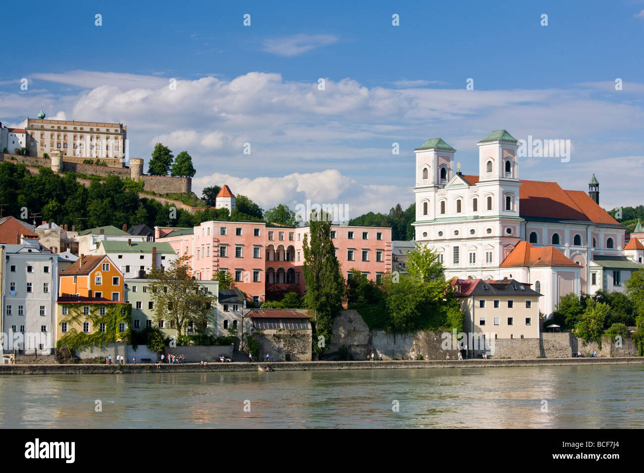 Inn river view from funferlsteg bridge hi-res stock photography and ...