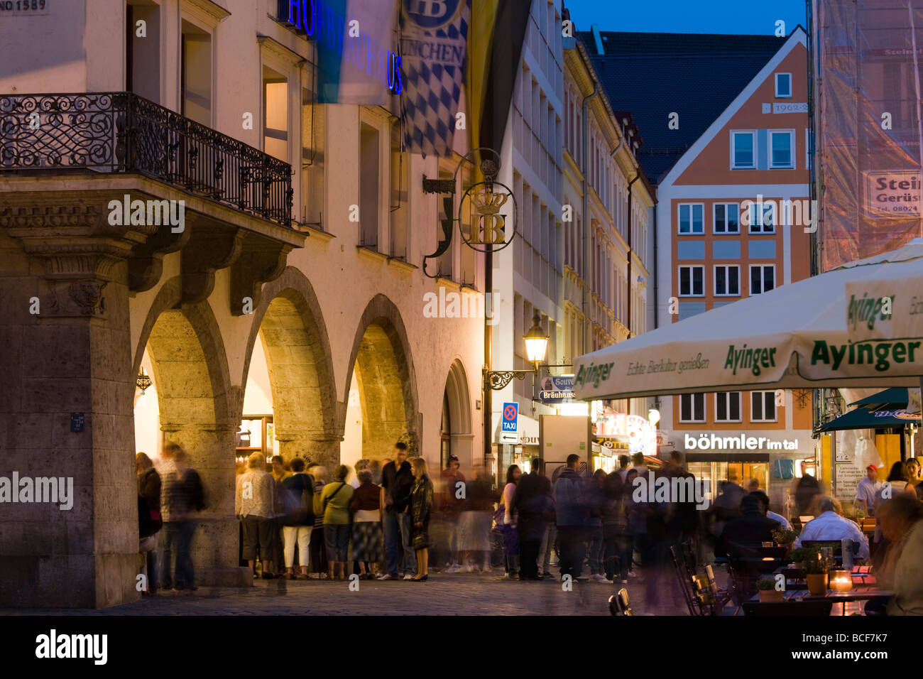 Germany, Bayern/Bavaria, Munich, Hofbrauhaus, beer hall Stock Photo