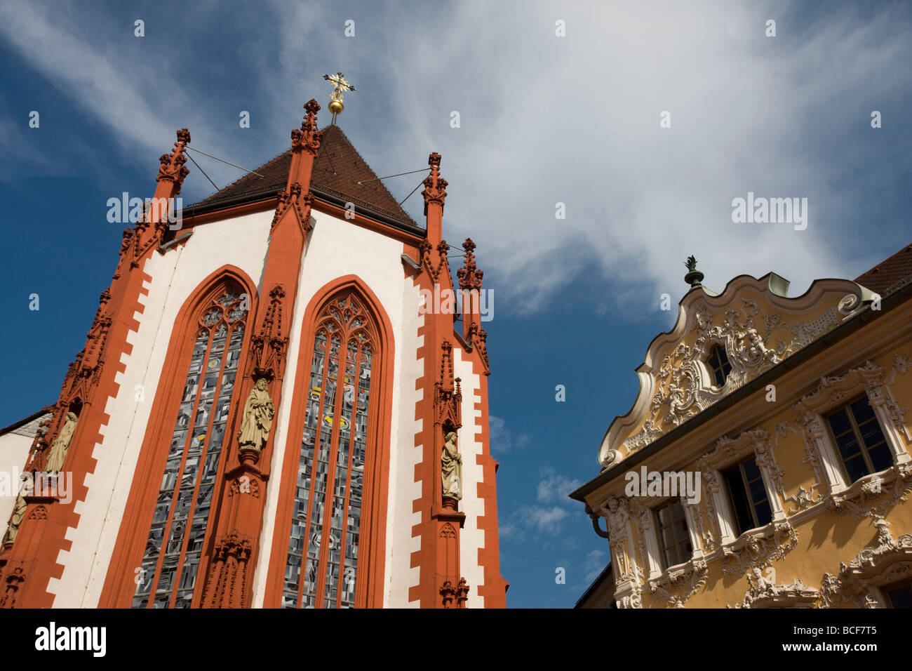 Germany, Bayern/ Bavaria, Wurzburg, Marienkapelle church Stock Photo