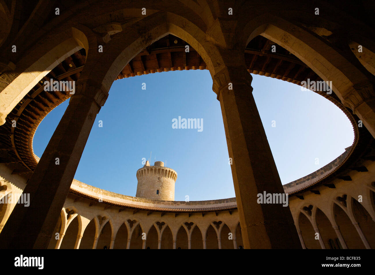 Castell de Bellver, Palma, Mallorca, Spain Stock Photo