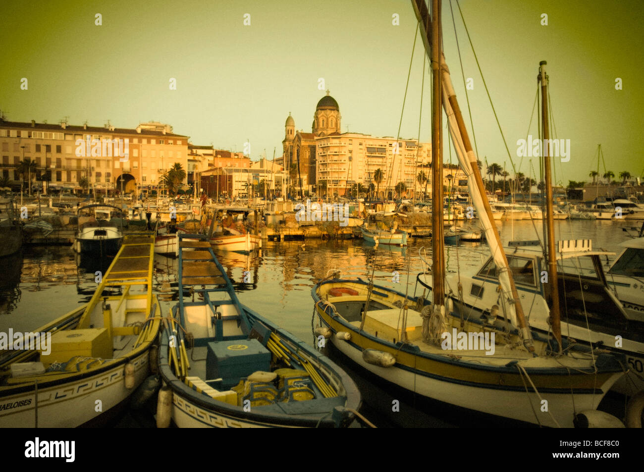 France, Provence-Alpes-Cote d'Azur, Var, Saint Raphael, Harbour Stock Photo