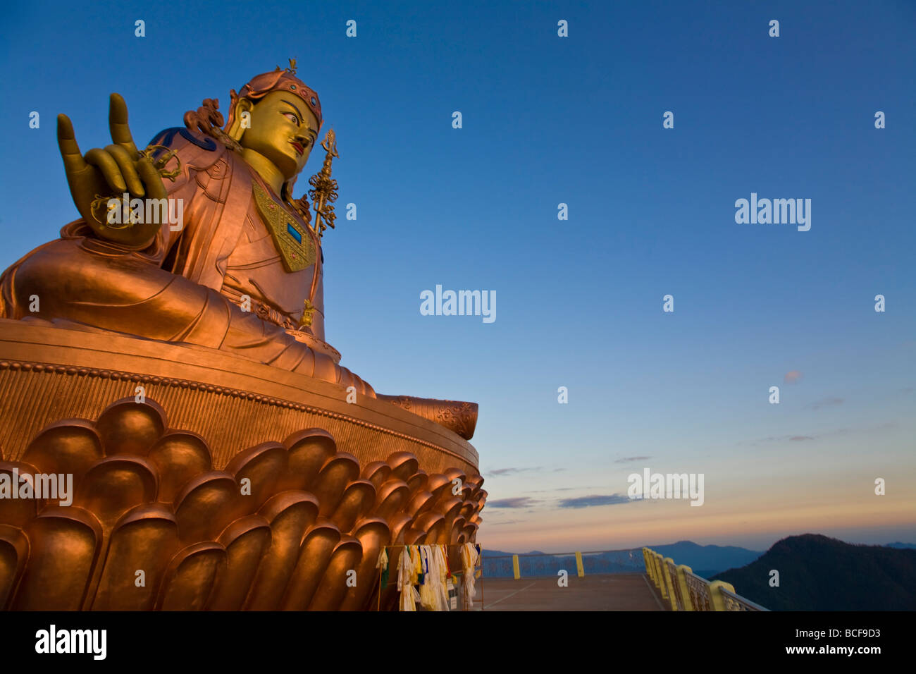 India, Sikkim, Namchi, Samdruptse,  Padmasambhava Statue Stock Photo