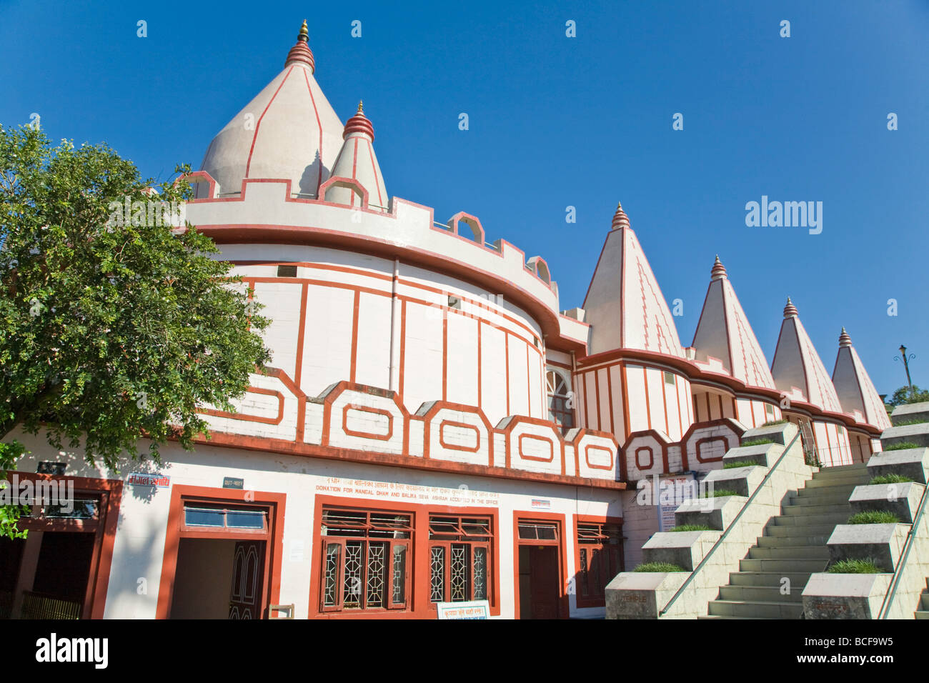 India, West Bengal, Kalimpong, Mangal Dham Temple sacred to Krishna Stock Photo