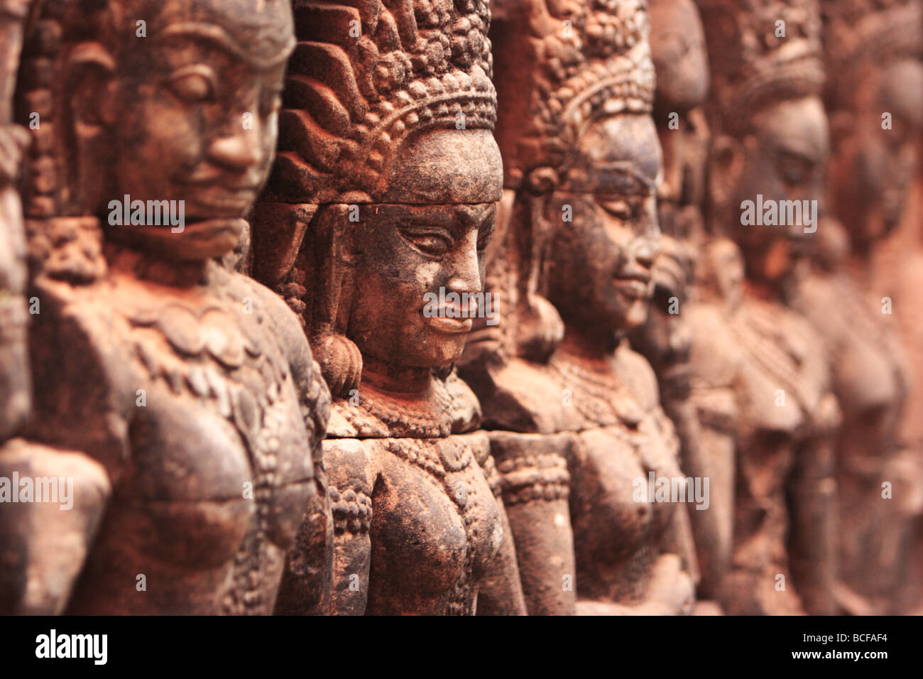 Terrace of the Leper King, Angkor, Cambodia Stock Photo