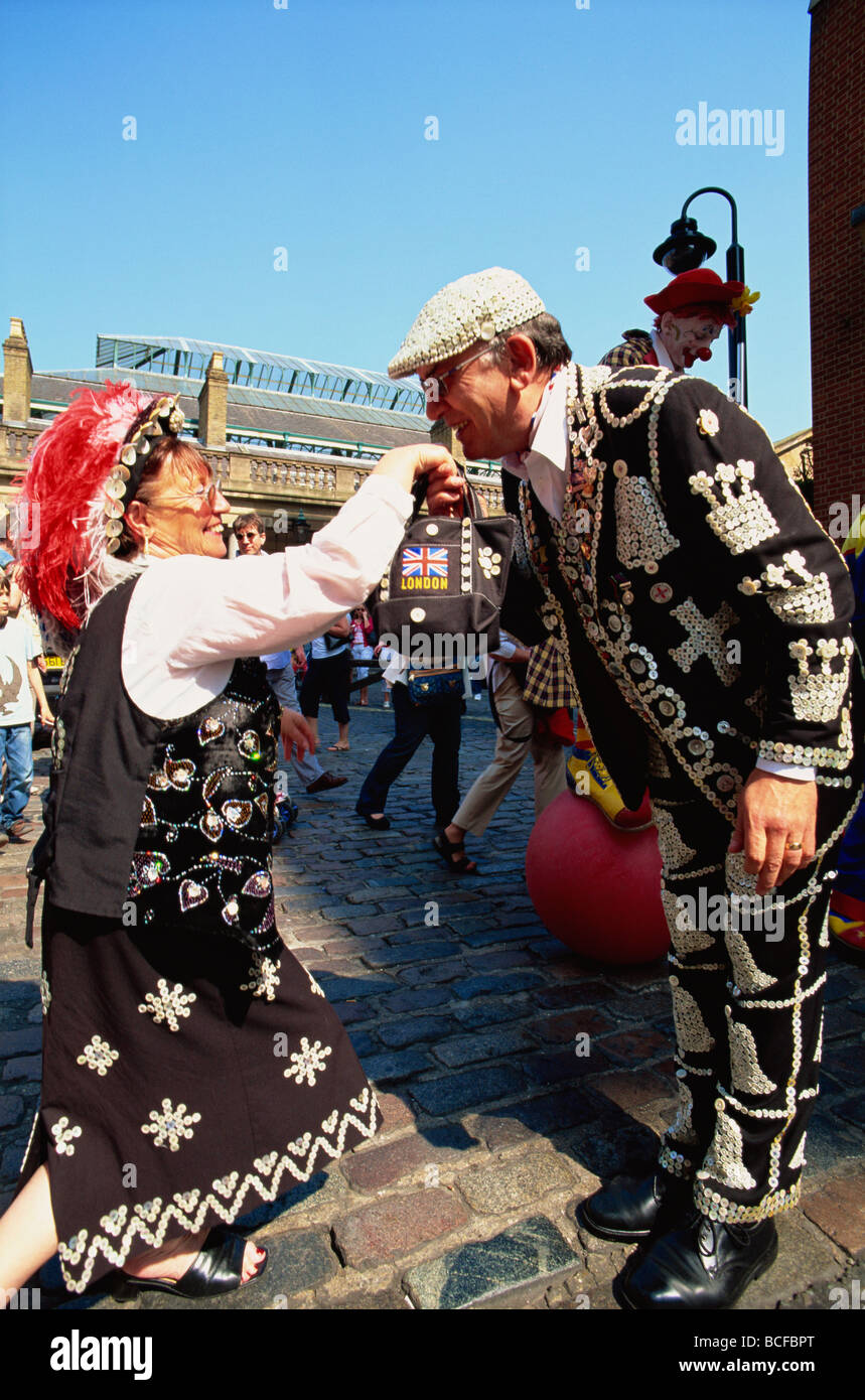 England, London, Pearly Kings and Queens Stock Photo