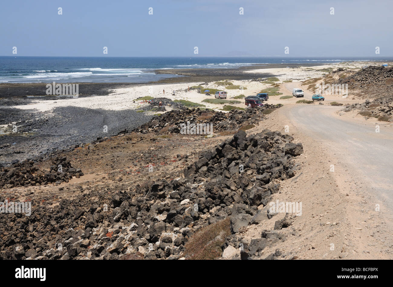 Coast near El Cotillo on Canary Island Fuerteventura, Spain Stock Photo
