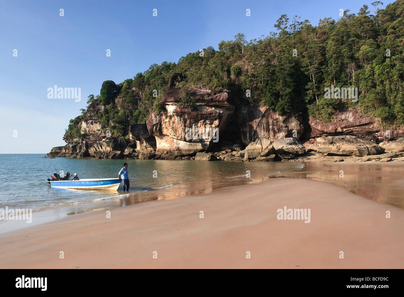 Telok Pandan Kecil Beach, Bako National Park, Sarawak, Malaysian Borneo, Malaysia Stock Photo