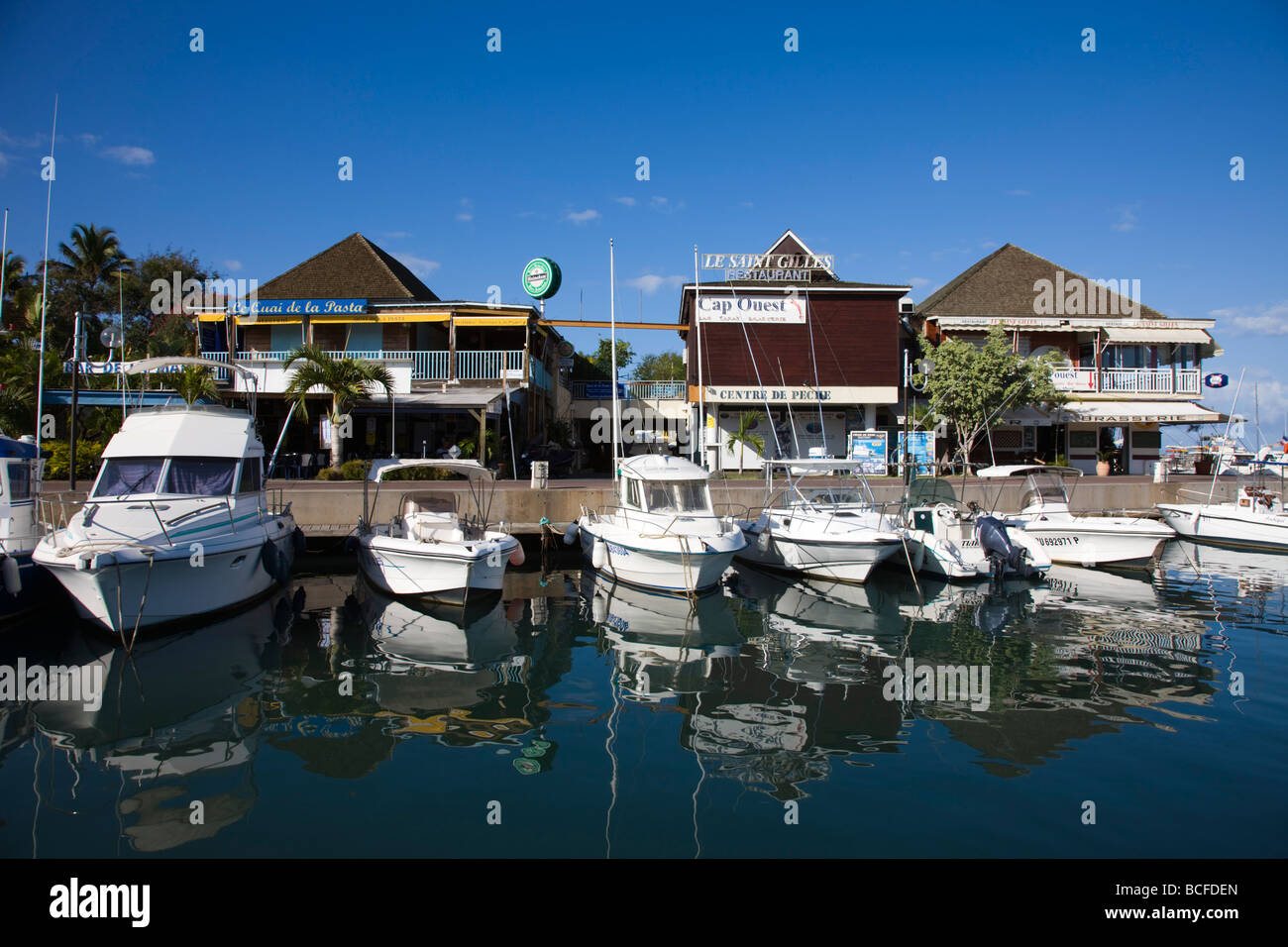 Reunion Island, St-Gilles-Les-Bains, Port de Plaisance marina Stock Photo -  Alamy