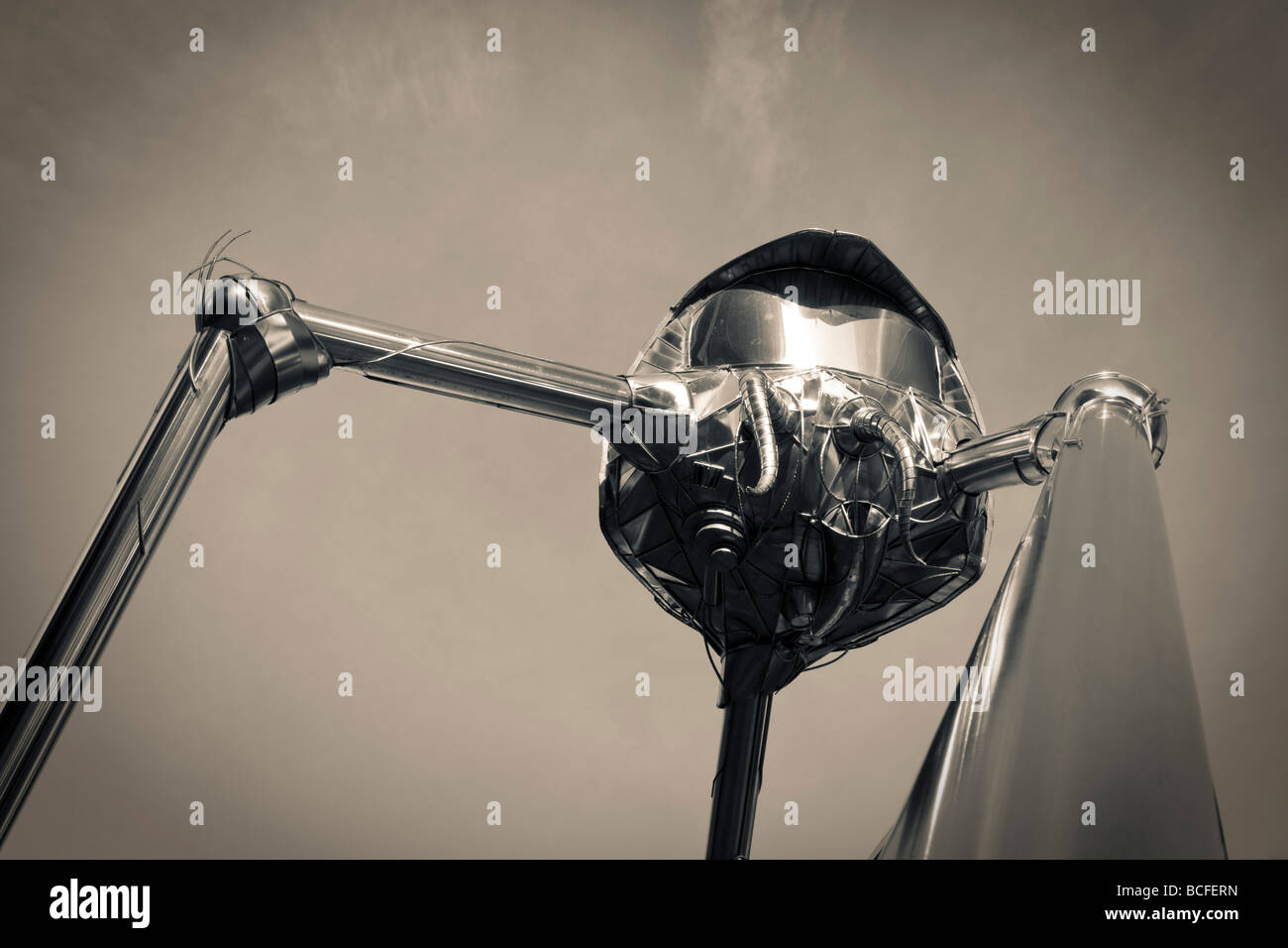 War of the Worlds sculpture, Woking, Surrey, England Stock Photo Alamy