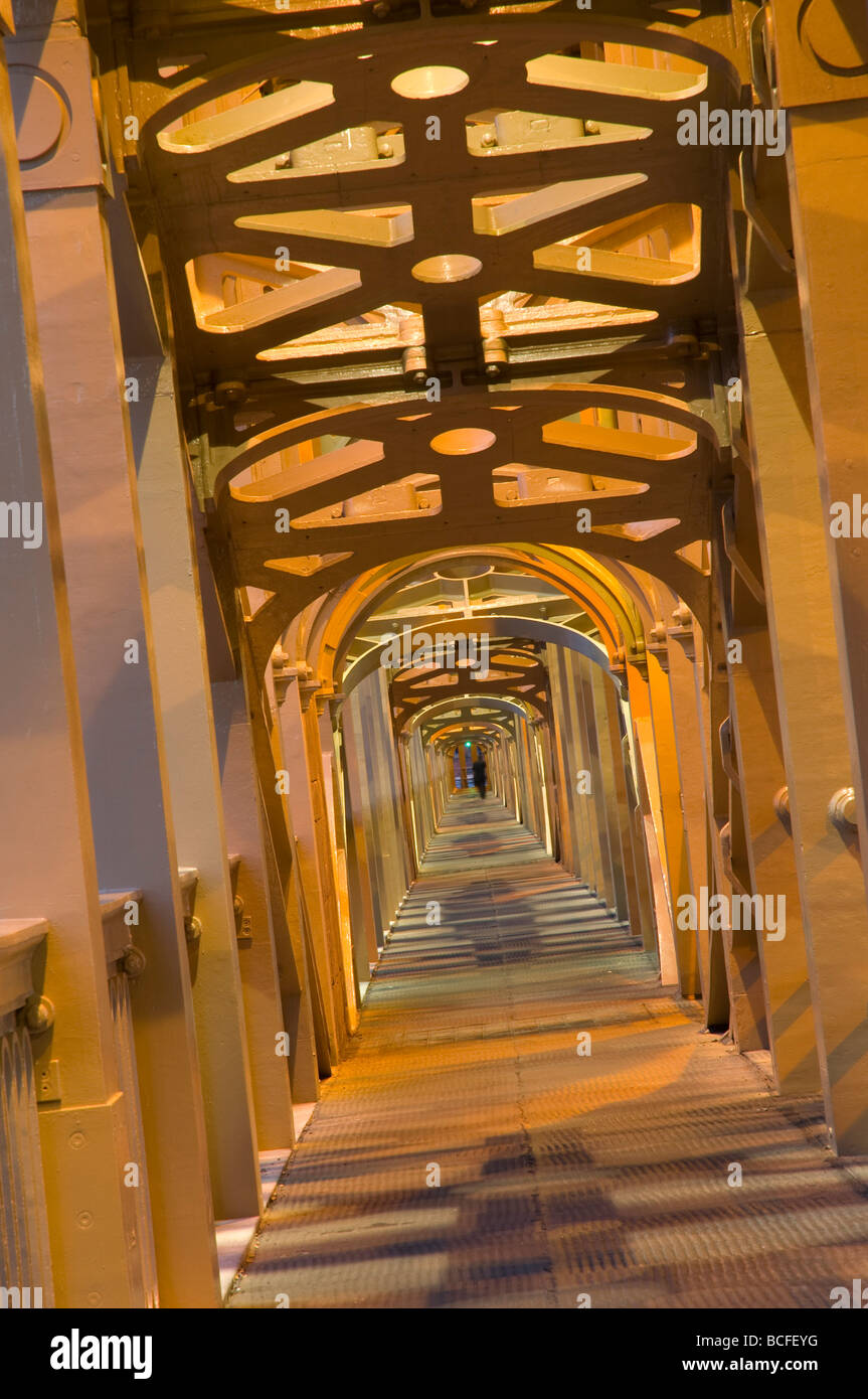 UK, England, Tyne and Wear, Newcastle and Gateshead, High Level Bridge footway Stock Photo