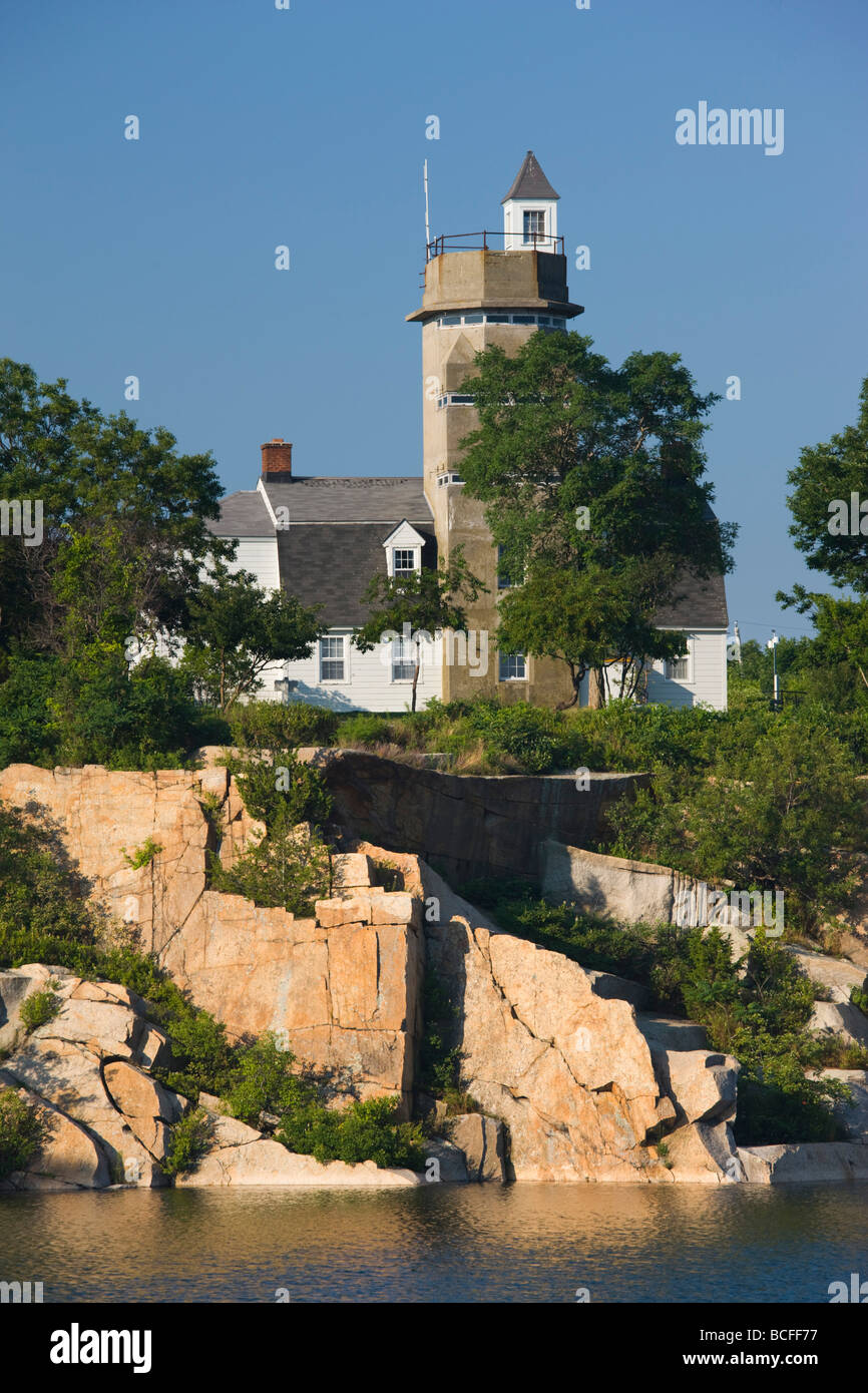 USA, Massachusetts, Cape Ann, Rockport, Halibut Point State Park, WW2 submarine lookout tower