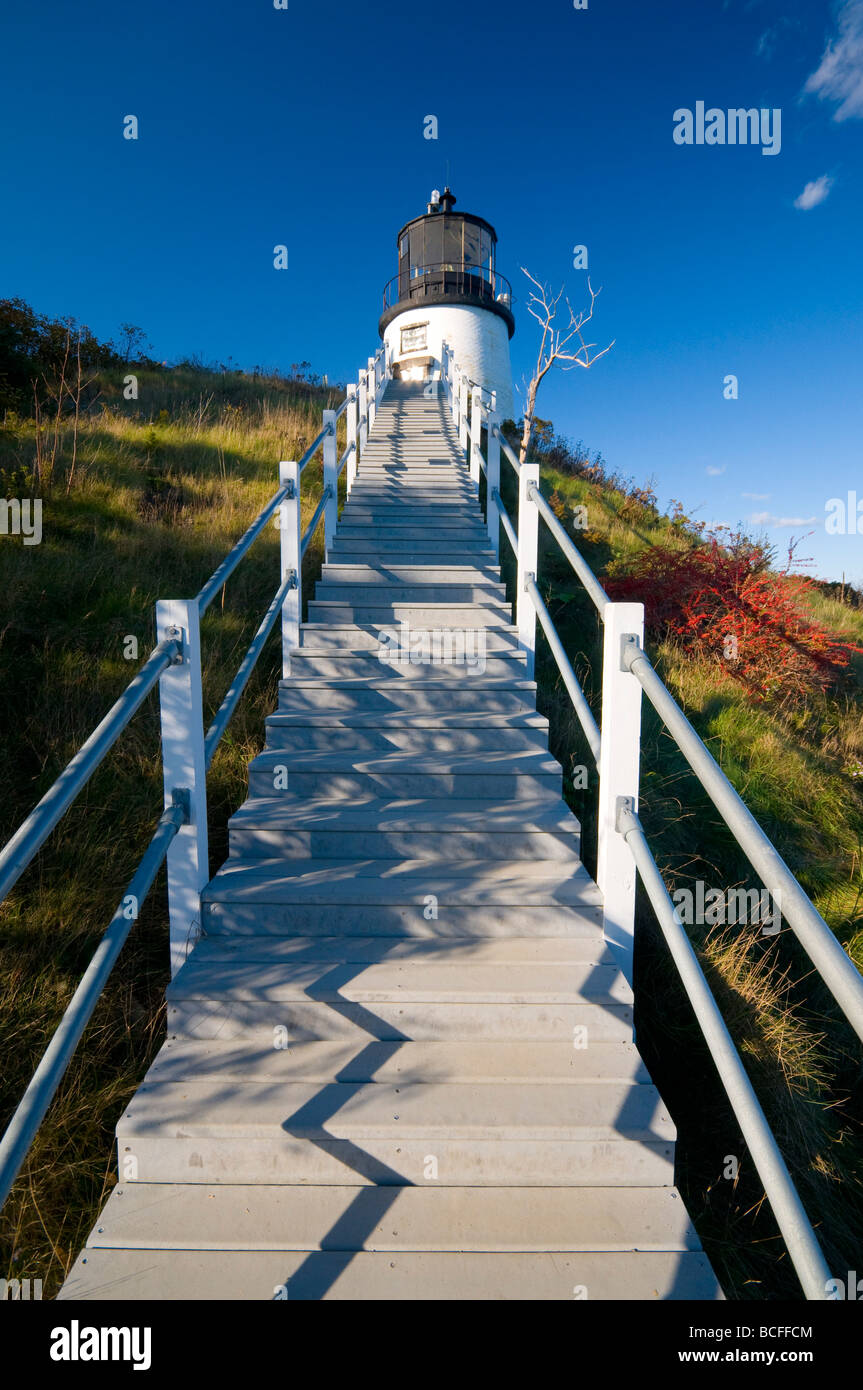 USA, Maine, Owls Head Lighthouse Stock Photo Alamy