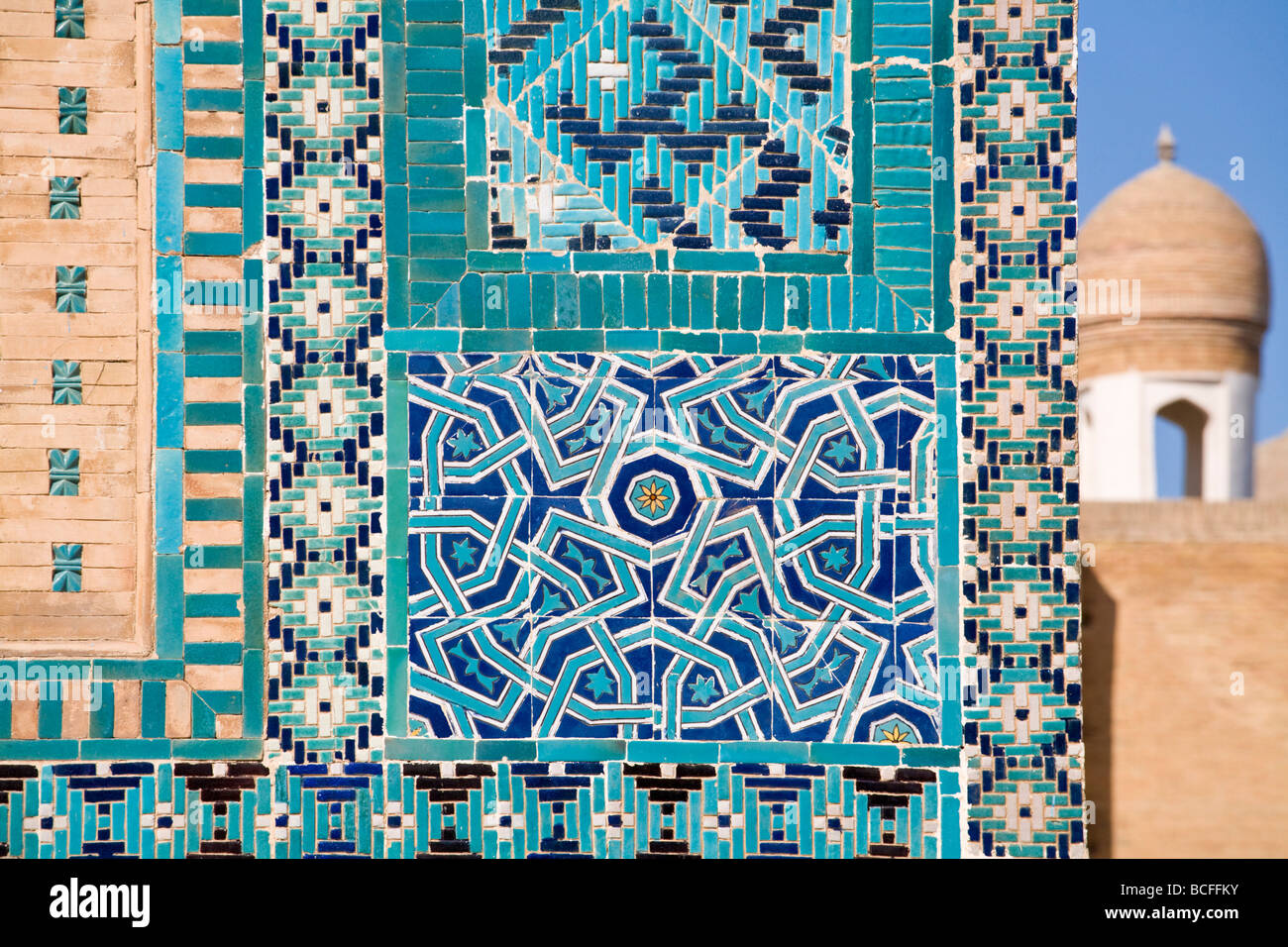 Uzbekistan, Samarkand, Shah-I-Zinder Necropolis Stock Photo