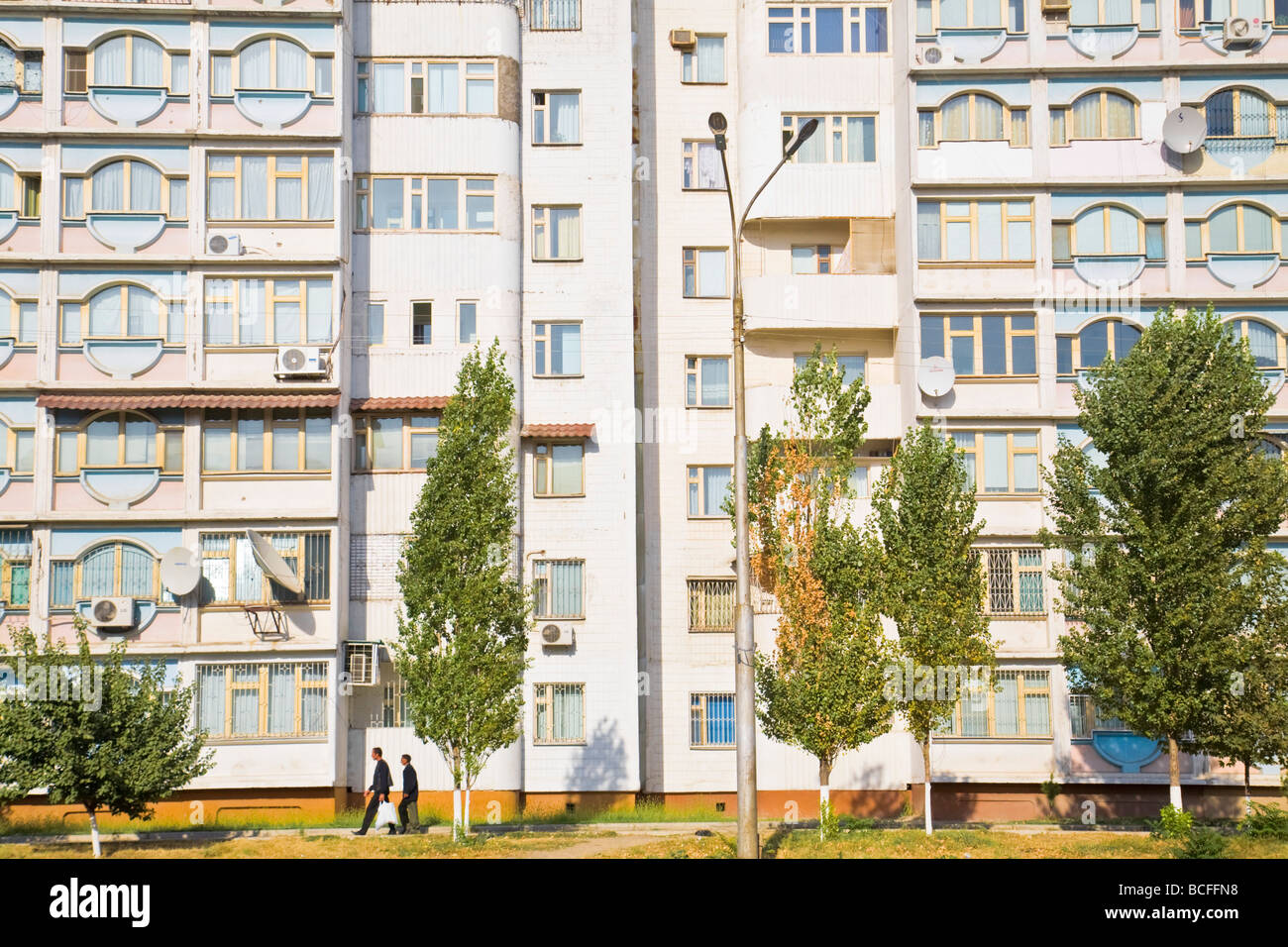 Uzbekistan, Tashkent, Apartment buildings Stock Photo Alamy