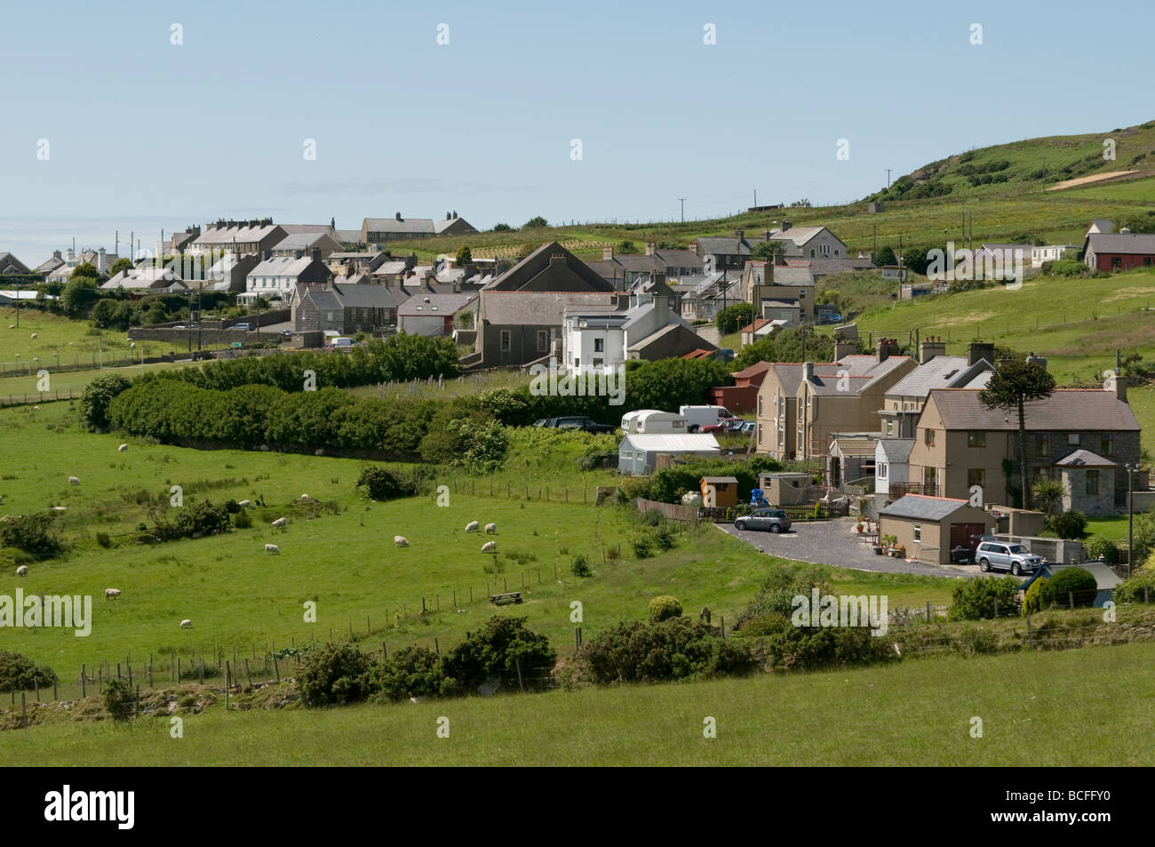 Llysfaen village on the Lleyn peninsula Gwynedd North Wales UK Stock