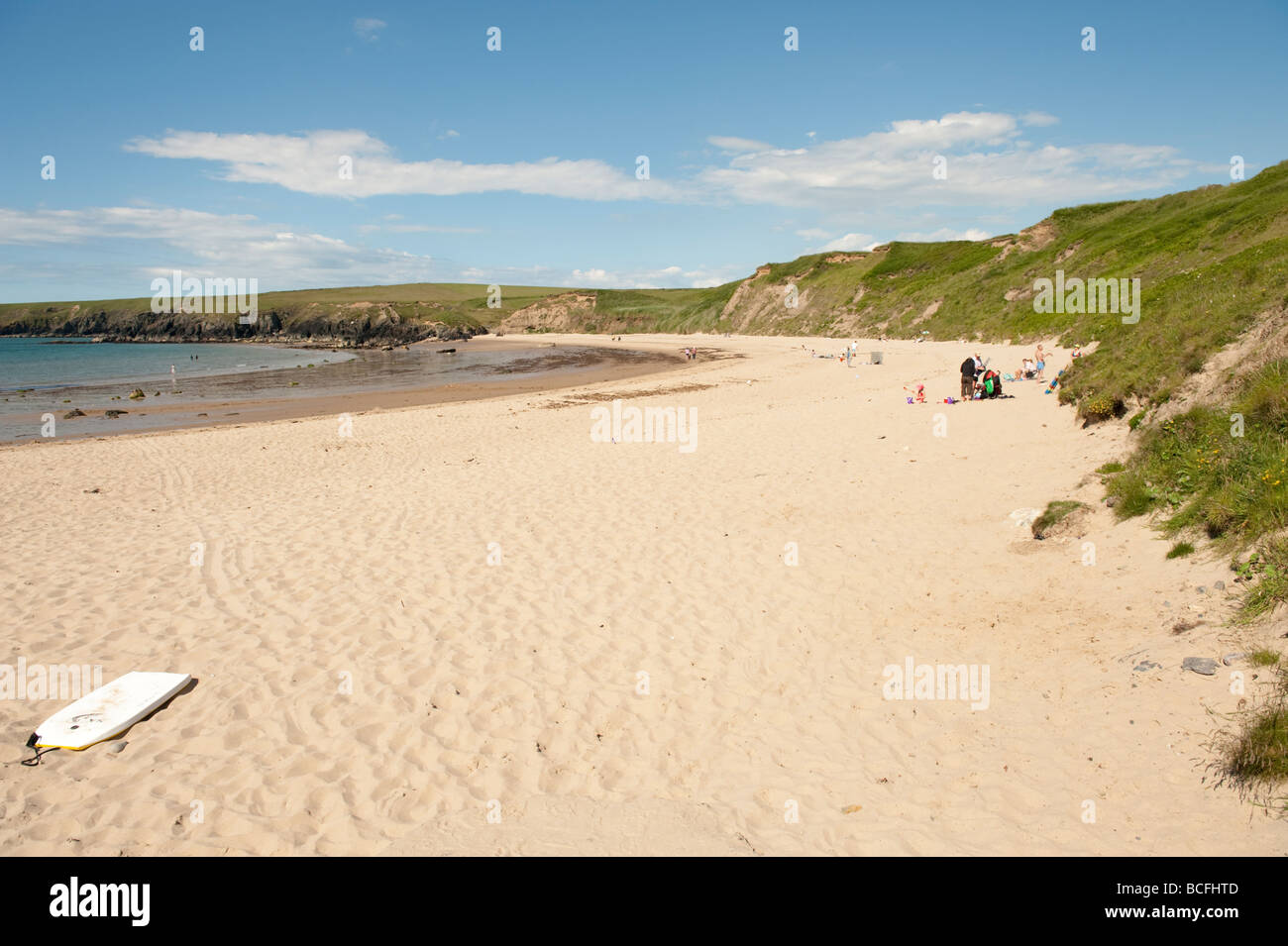 summer afternoon Porth Oer Whistling Sands Lleyn Peninsula Gwynedd North Wales UK Stock Photo