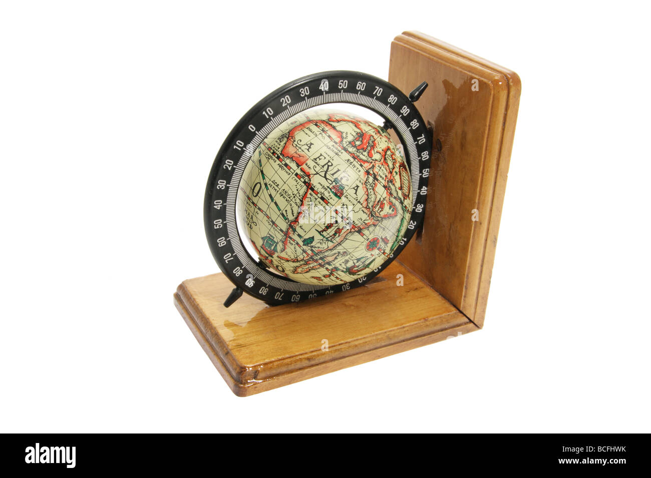 Antique Globe Bookend Stock Photo
