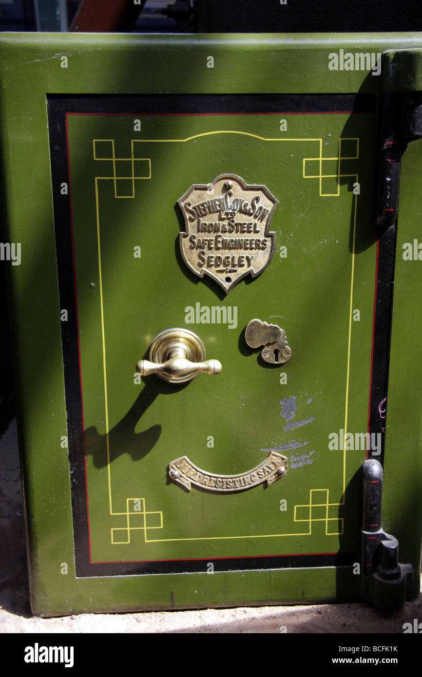 An old fashioned safe at Black Country Museum Stock Photo Alamy