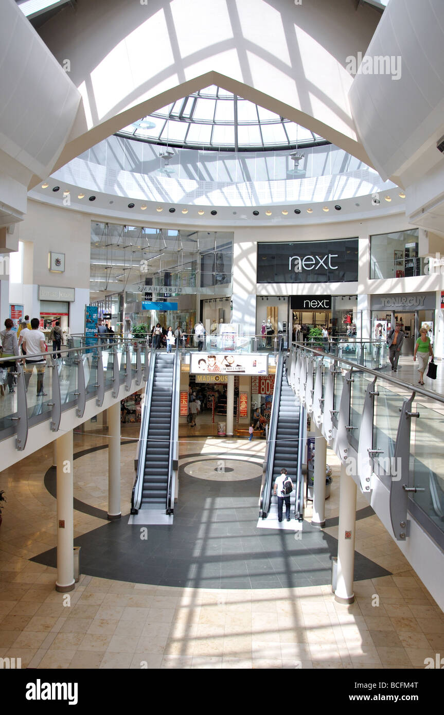 Interior of The Chimes Shopping Centre, Uxbridge, London Borough of Hillington, Greater London, England, United Kingdom Stock Photo