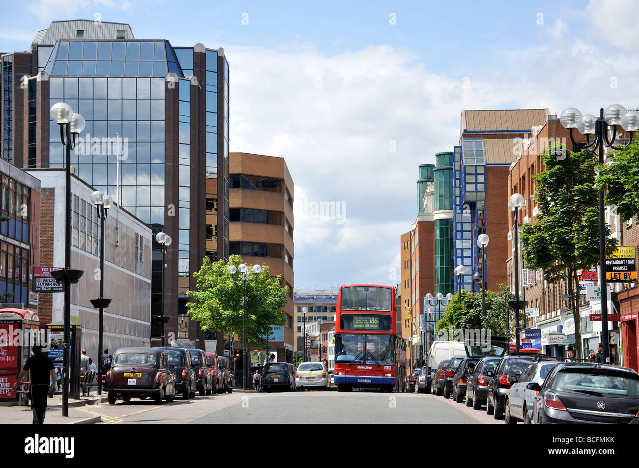 Modern office buildings, College Road, Harrow, London Borough of Harrow
