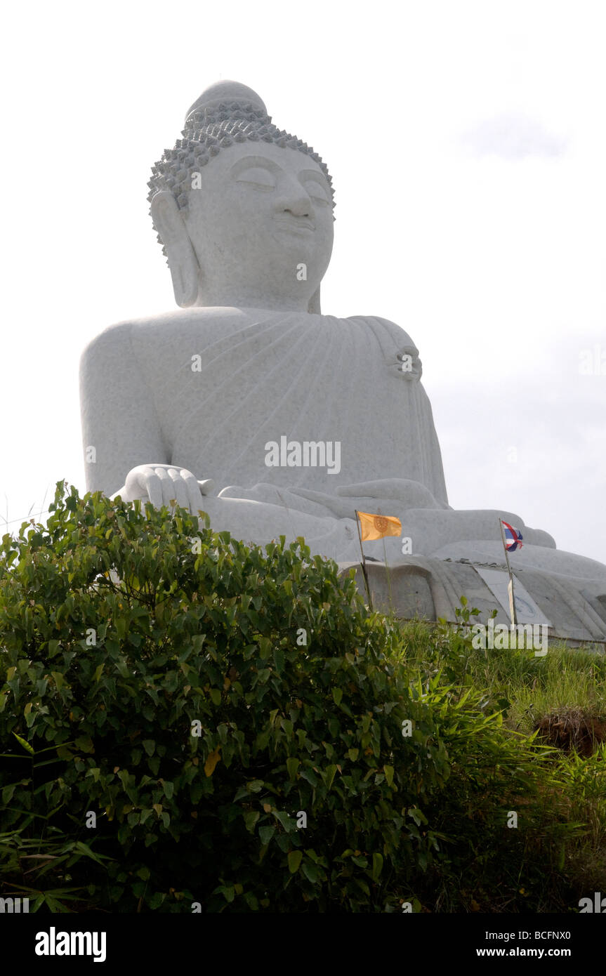 Marble big buddha image, Phuket Thailand Stock Photo - Alamy