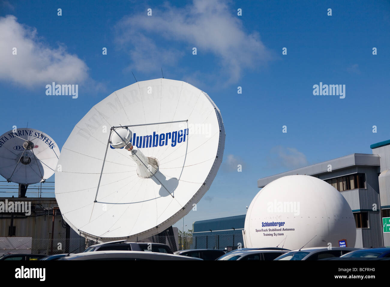 Satellite Communication Stock Photo