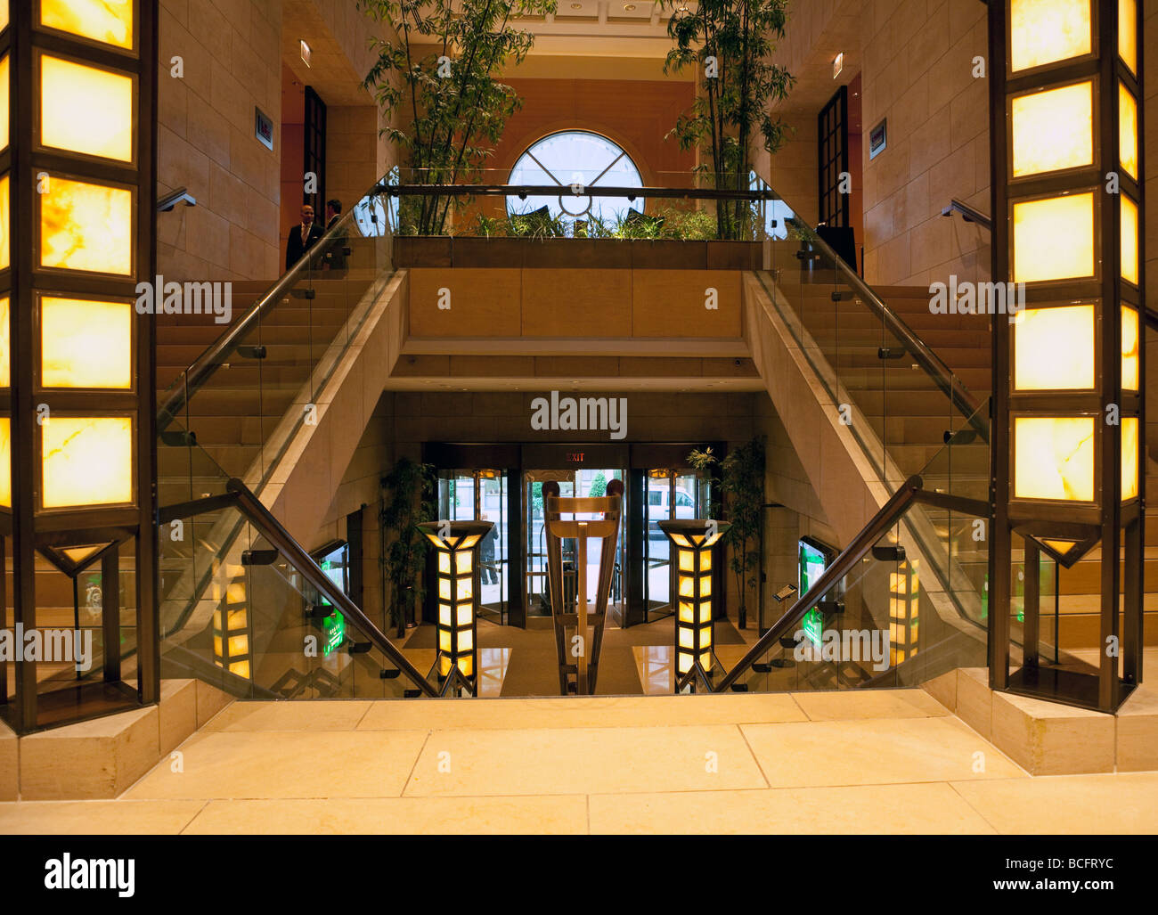 Lobby, Four Seasons Hotel, New York City, USA Stock Photo