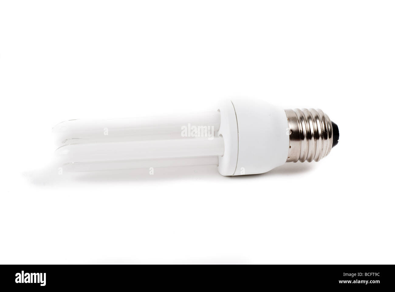 eco light bulb on white background Stock Photo