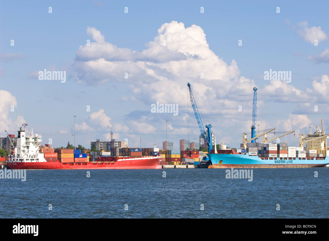 Commercial port Klaipeda Lithuania Stock Photo - Alamy