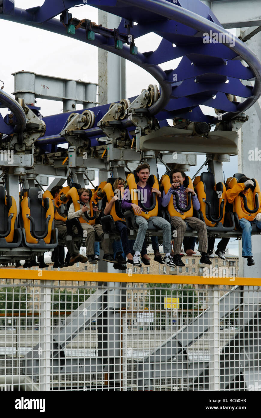 Roller coaster track curve hi-res stock photography and images - Alamy